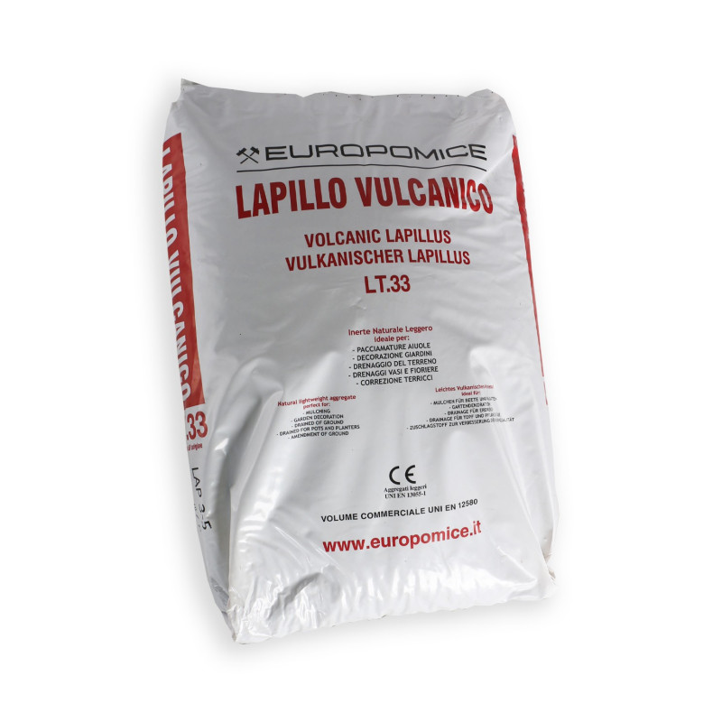 Grava volcanica - 3/5mm - 33 Litros