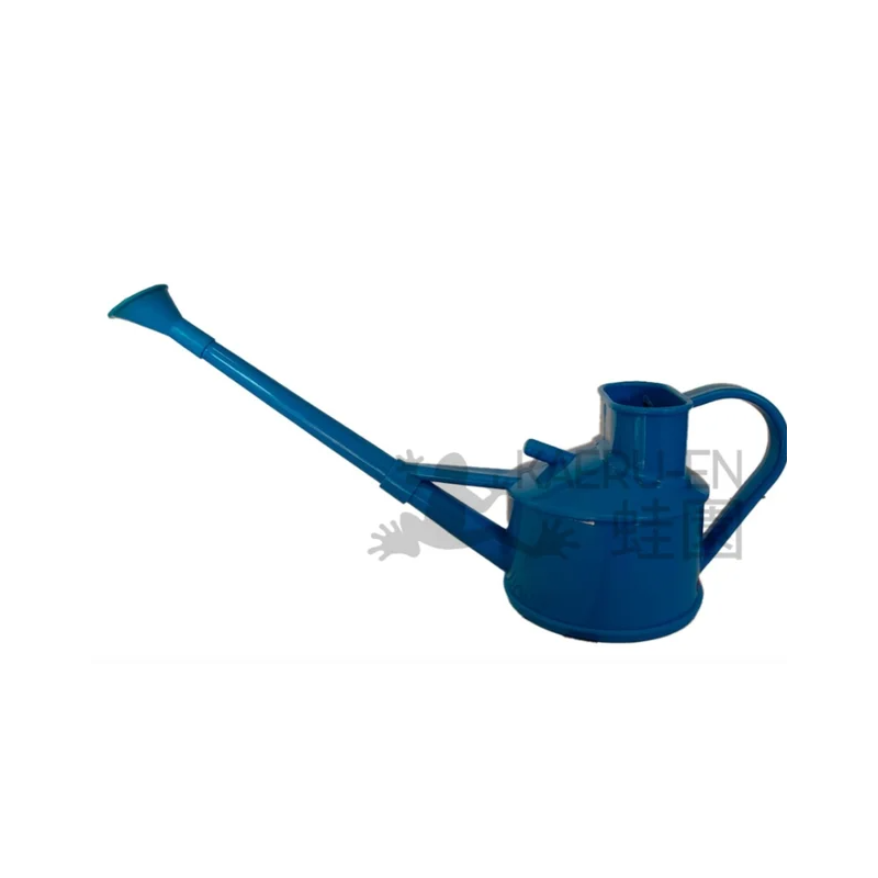 Regadera 0.9L azul con roseta metálica