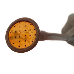 Regadera 0.9L gris con roseta metálica