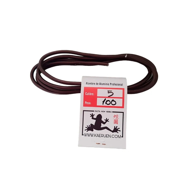 Alambre 5mm de aluminio 100gr para Bonsai