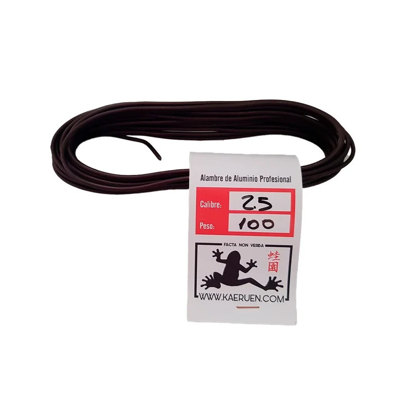 Alambre 2.5mm de aluminio 100gr para Bonsai