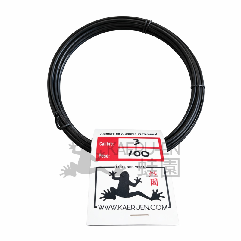Alambre 3mm de aluminio 100gr para Bonsai