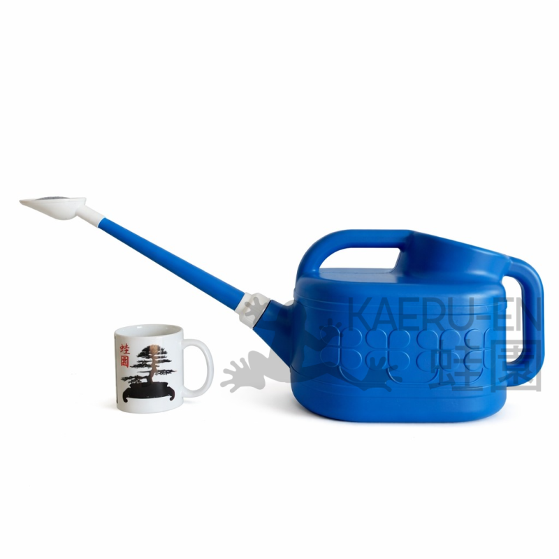 Regadera bonsái plástico 8 l. Azul ROSETA METÁLICA